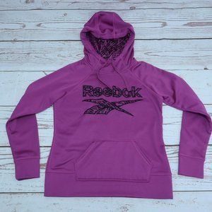 Rebook women's hoodie sweatshirt Size Small Beautiful Geometric Purple